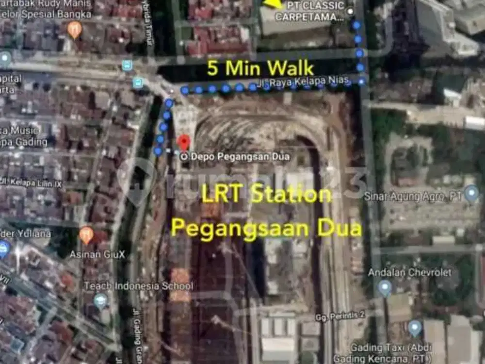 Gudang 2800 m2 Bagus HGB Kelapa Gading, Jakarta Utara Strategis masuk container