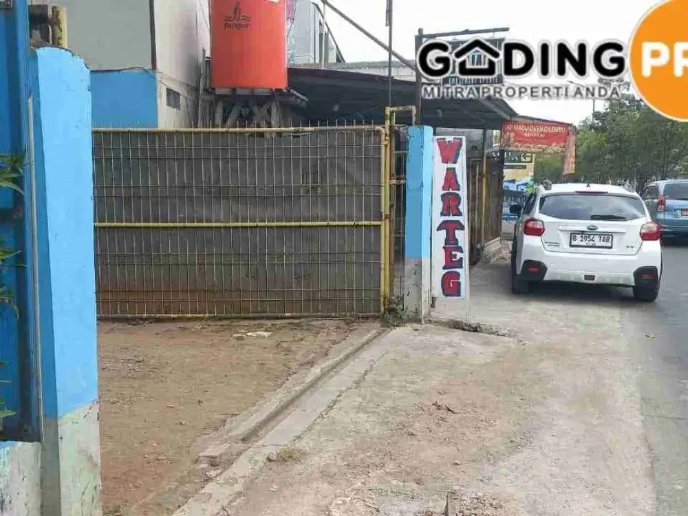 Raya Kranggan, Jatisampurna, Kota Bekasi. Tanah Kavling Dijual ada bangunan Hitung tanah