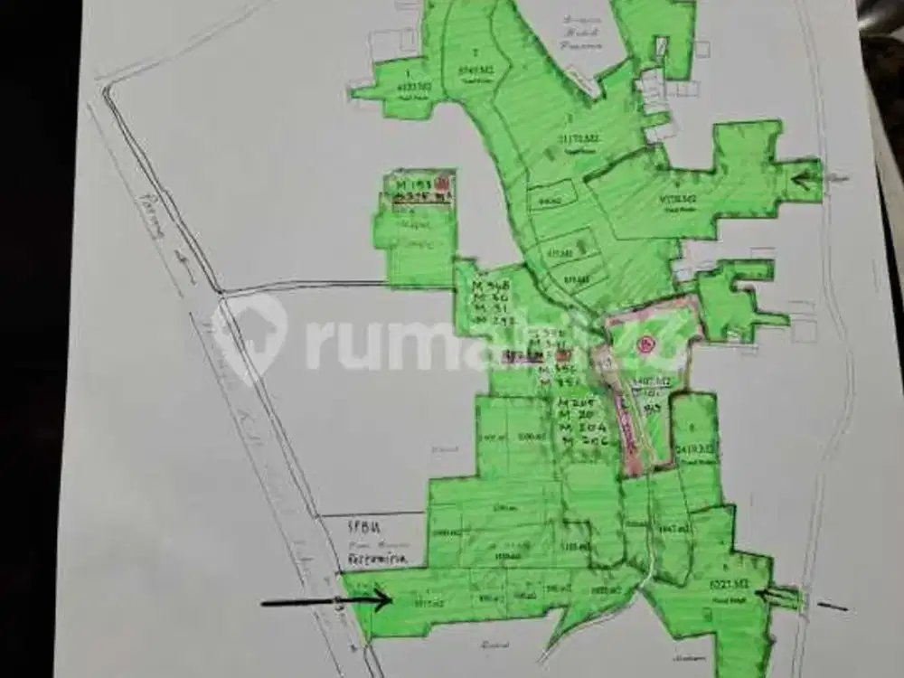 Tanah SHM 9.2 m2 Bogor Barat, Bogor Jl Soleh Iskandar lebar 53m2 akses jalan besar 3,5jt/m2