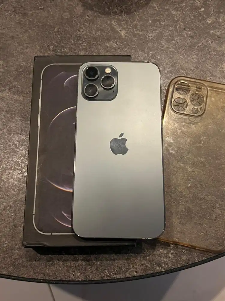iPhone 12 Pro Max 128gb Pasific Blue Inter All Operator Fullset