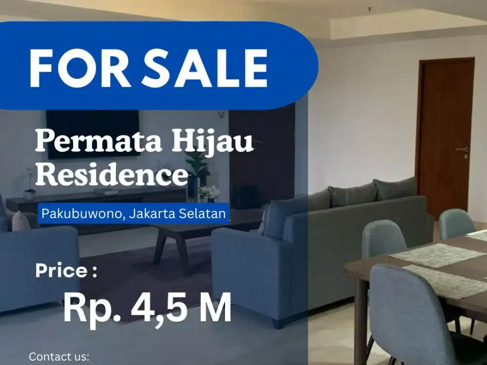 TURUN HARGA JUAL BU* Permata Hijau Residence 4BR DIBAWAH NJOP