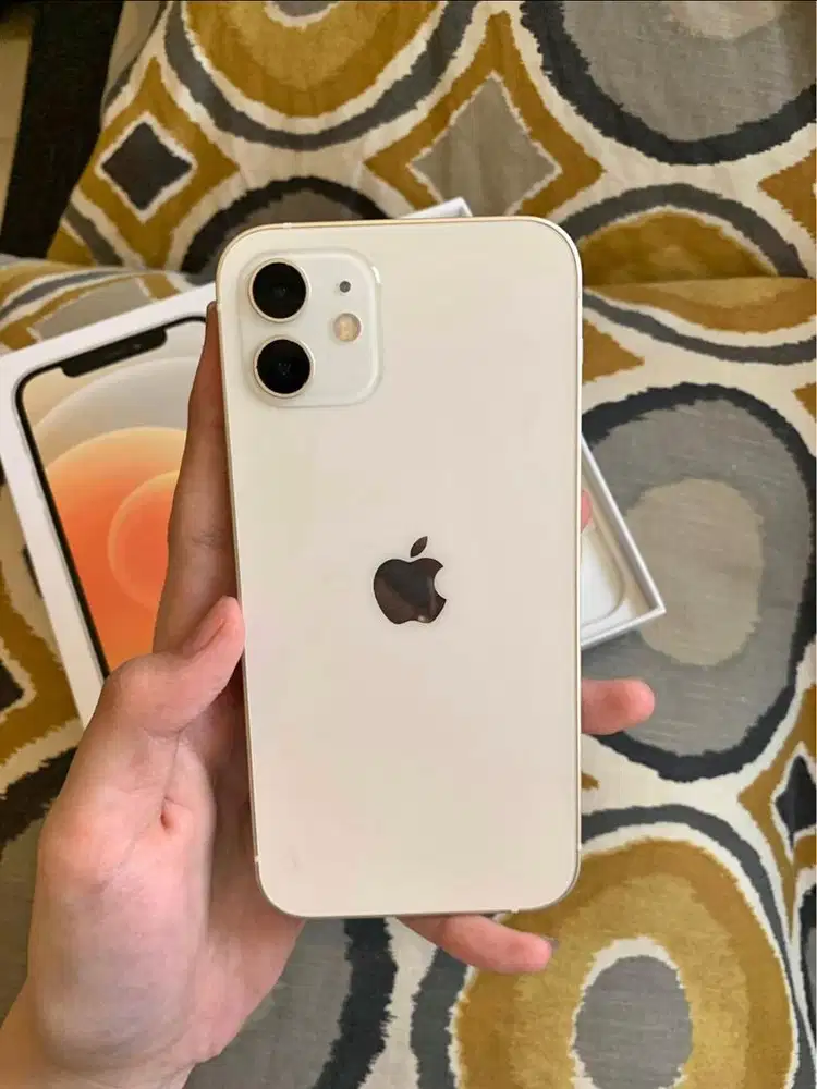 iPhone 12 64gb Putih/White Inter All Operator Fullset