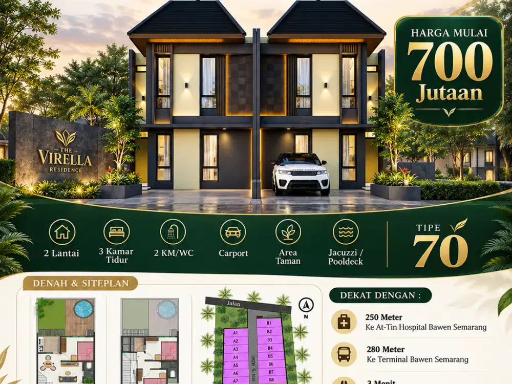 Miliki Rumah Strategis di Semarang Dekat Terminal Bawen 2Lt 700 Jutaan