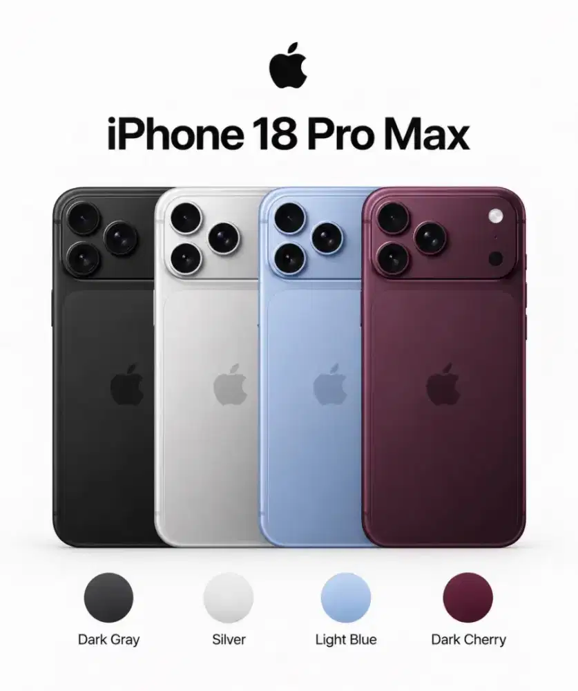 (New) Pre Order Iphone 18 Pro Max 256GB Garansi Resmi Ibox