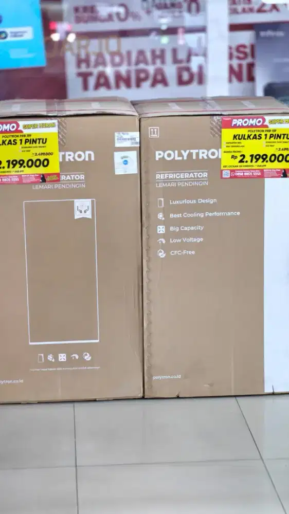 Kulkas Polytron Promo Harga spesial antar k rumah free ongkir