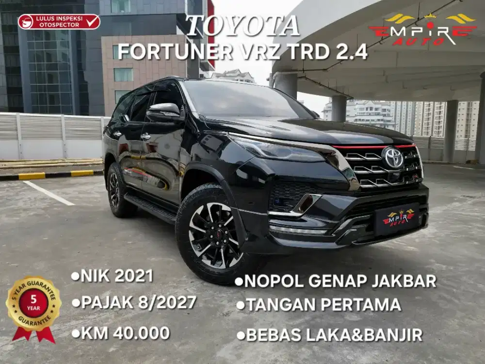 (KM 40RB) FORTUNER VRZ TRD 2.4 PAJAK 8/2027