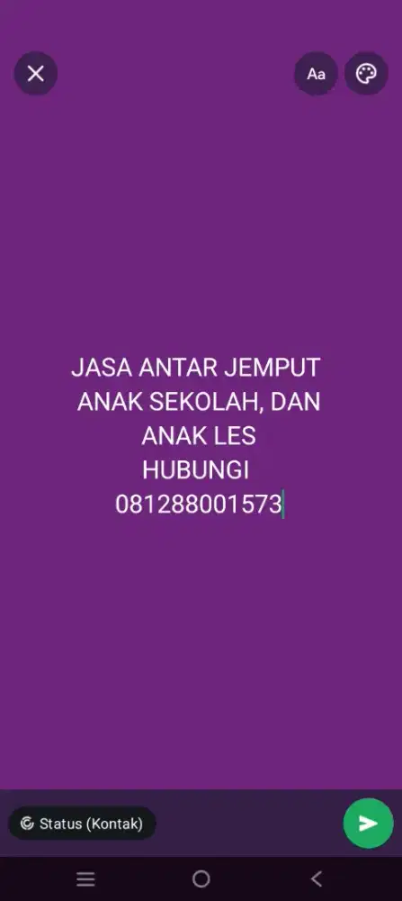 JASA ANTER JEMPUT ANAK SEKOLAH