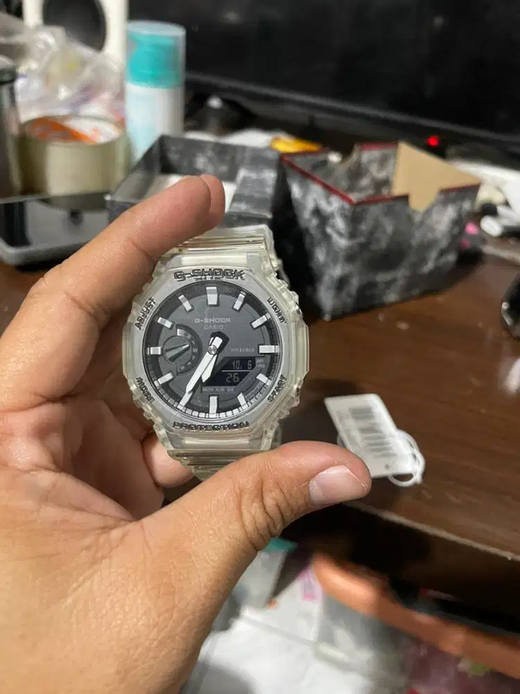 jual gshock ga2100 transparant barang langka like new