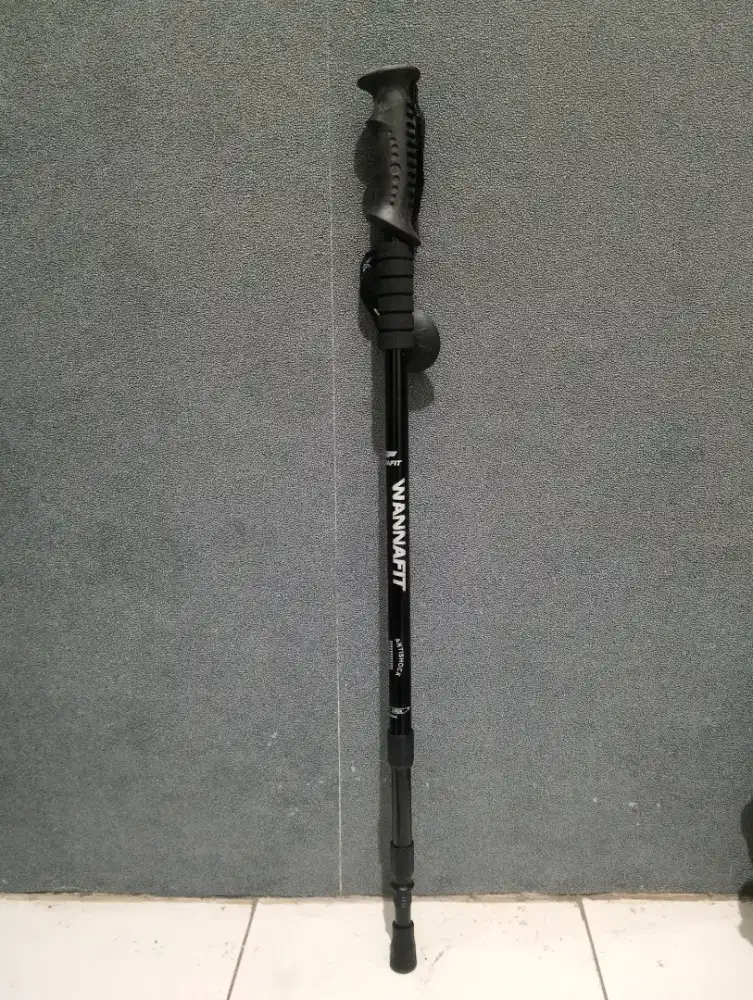 Trekking pole hitam