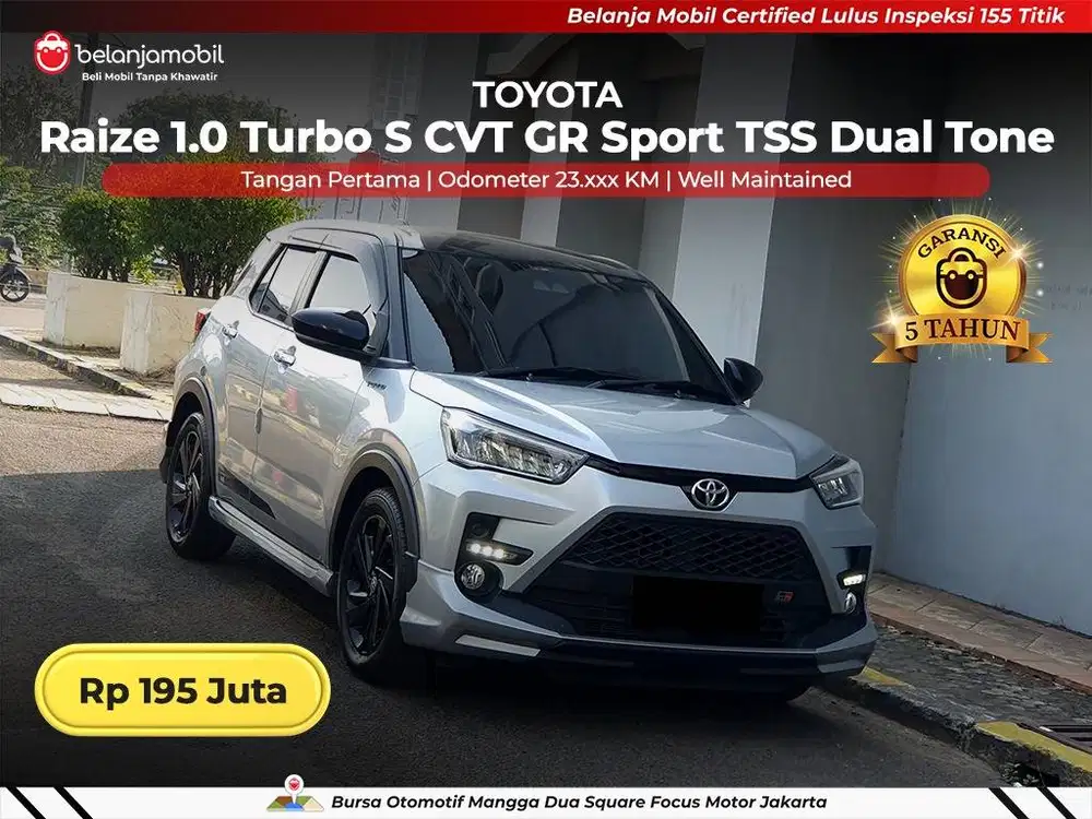 [ GARANSI 5THN ] Toyota Raize 1.0 Turbo S GR TSS AT 2021/2022/2023