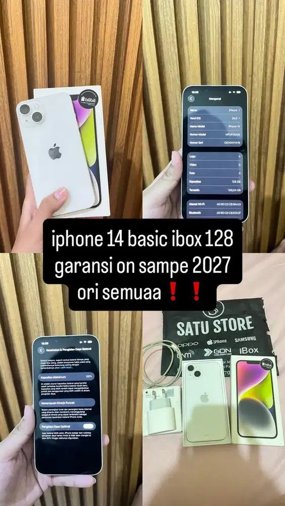 iphone 14 ibox garansi on