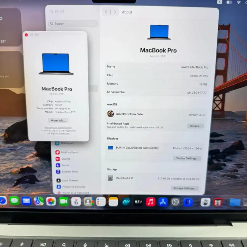 Macbook Air M1 Layar 13 inch Ram 8 Ssd 256 Layar 13 inch full set