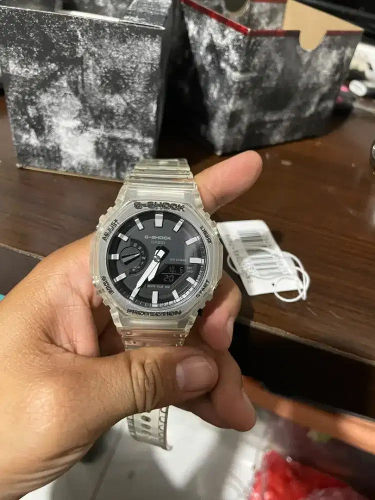 gshock ga2100 transparant barang like new