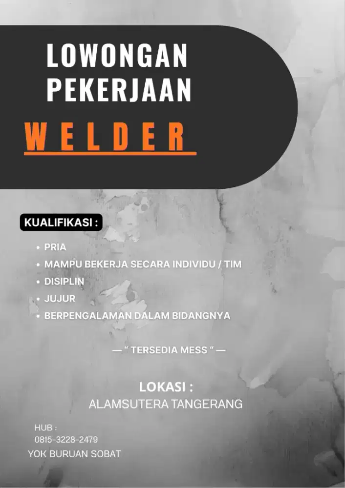 Welder / Tukang Las