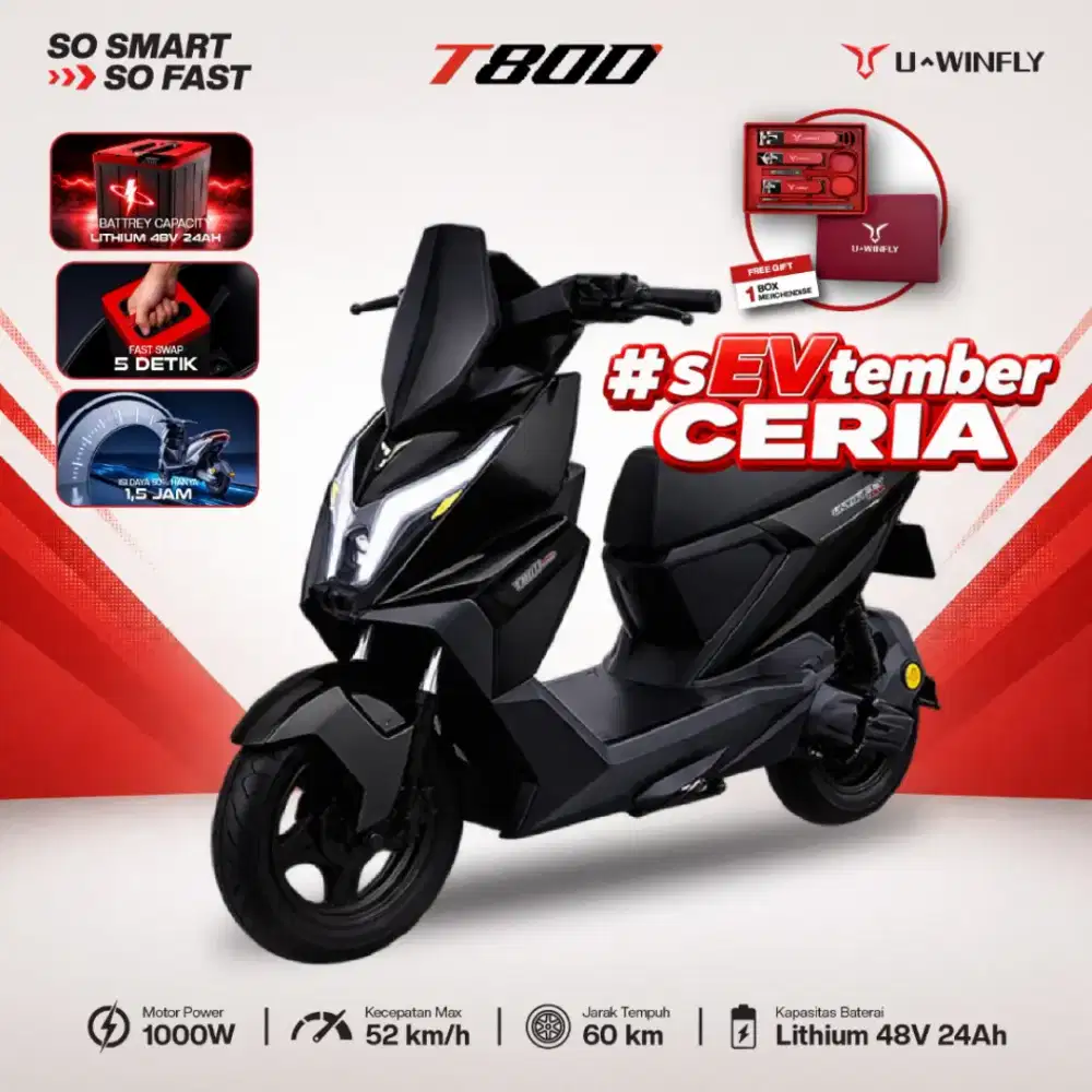 Sepeda Listrik New Uwinfly T80D