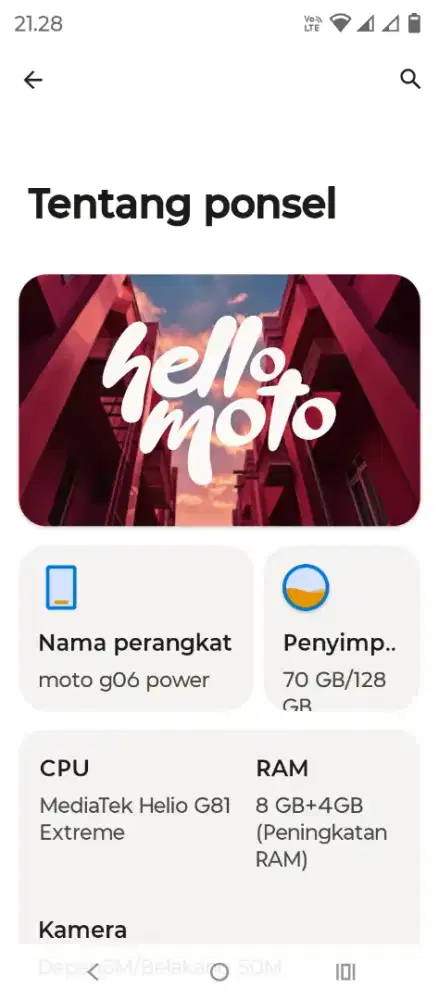 Jual BU moto g06