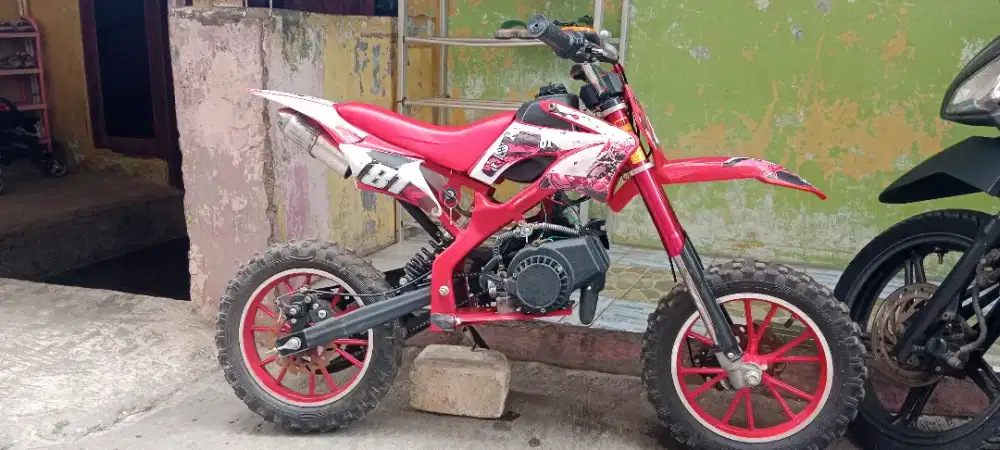 Mini trail 50cc mesin tarik