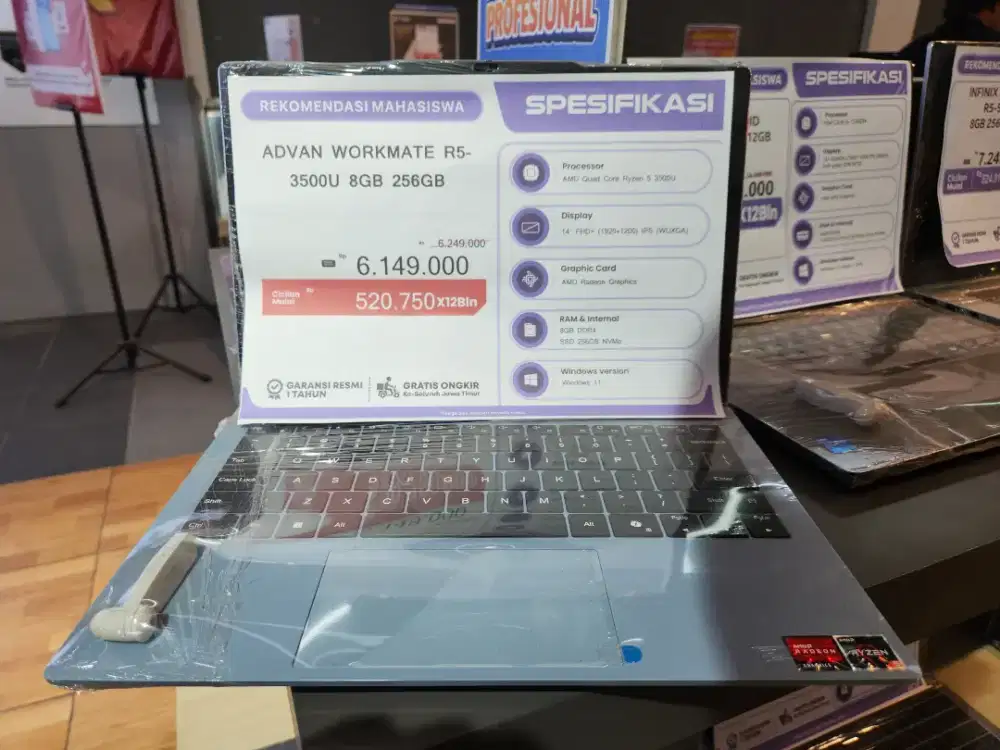 ADVAN WORKMATE RYZEN 5 RAM 8GB SSD 512GB