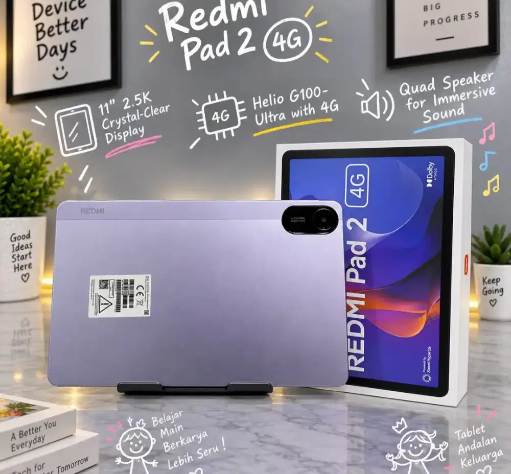Redmi Pad 2 11 Batrei 9000mah, Layar Besar, Gaming Buas