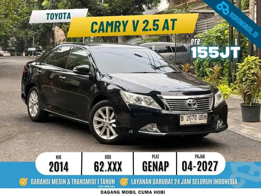 LOWKM 60rbTOYOTA CAMRY V 2.5 AT 2014 HITAM SUPER ISTIMEWA RARE ITEM