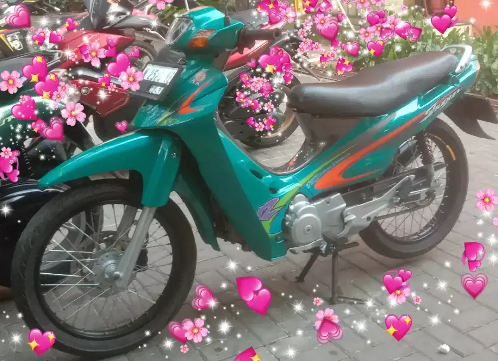 Jual Shogun 110 hijau barang mulus