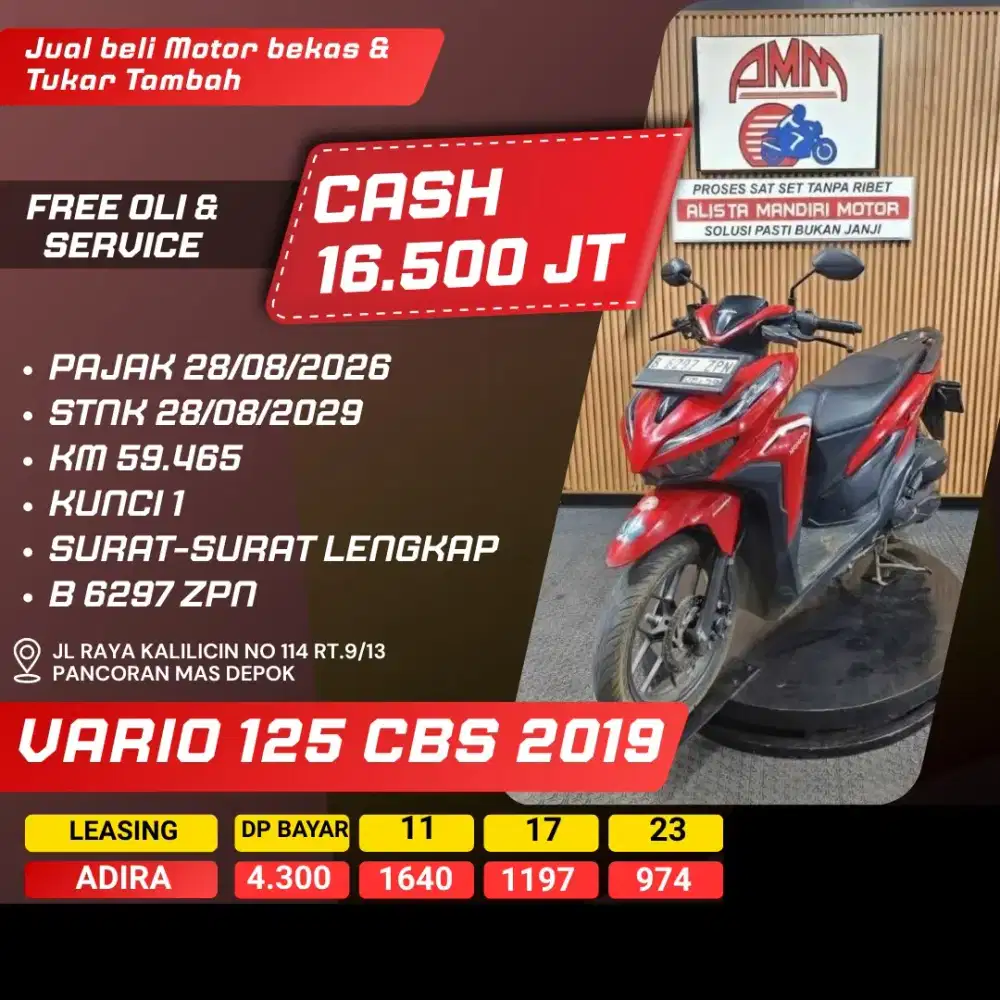 VARIO 125 CBS 2019 CASH / KREDIT ALISTA