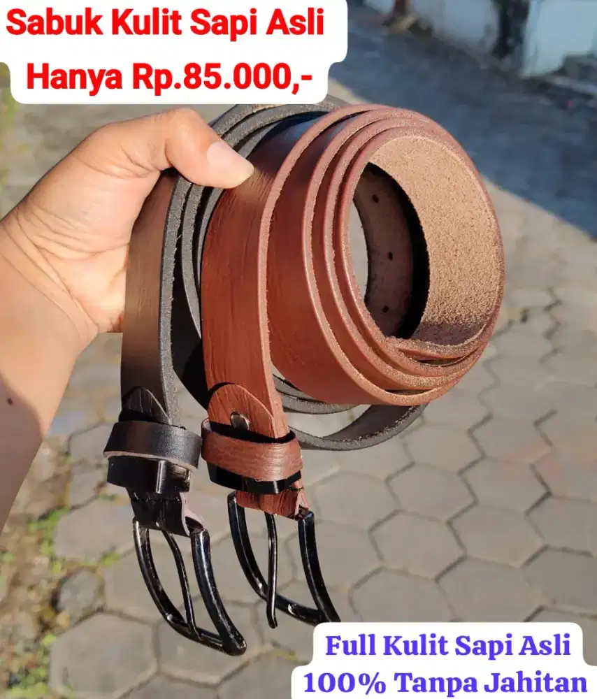 SABUK KULIT SAPI ASLI 100%