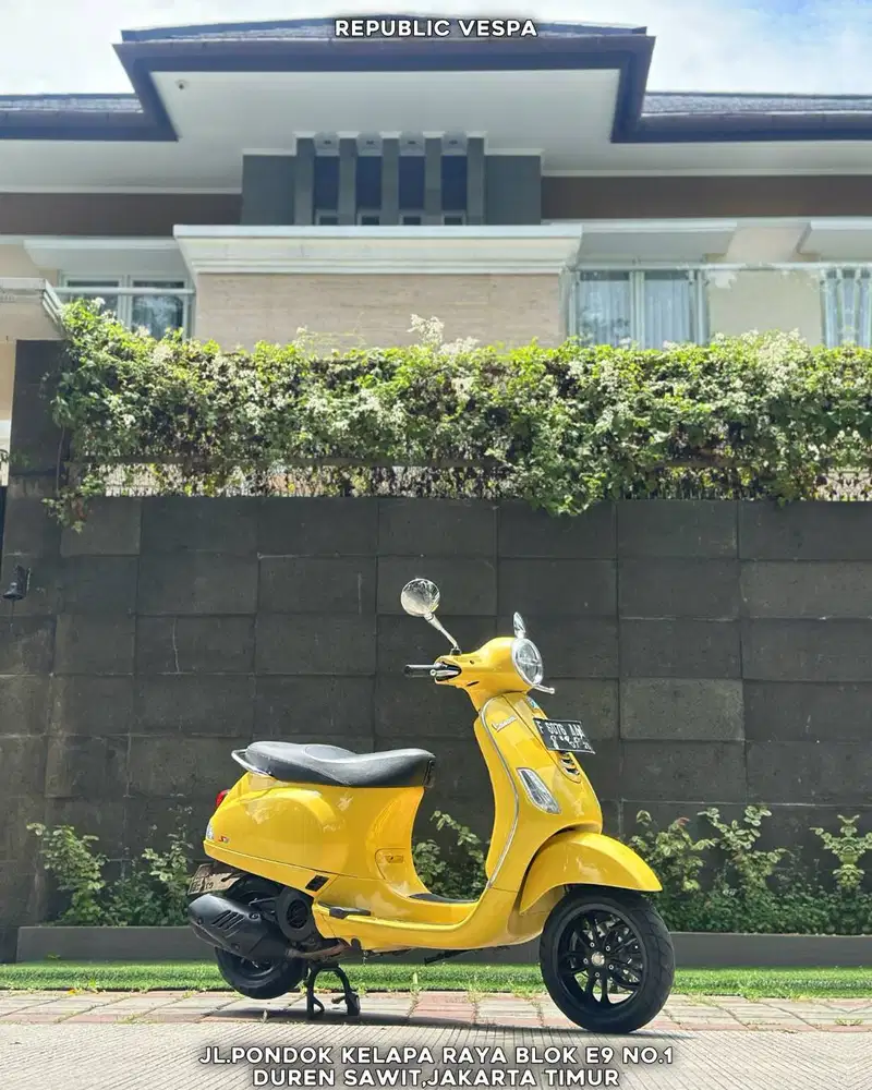TERMURAH PIAGGIO VESPA LX IGET LED 125 TH 2021 WARNA YELLOW LIME