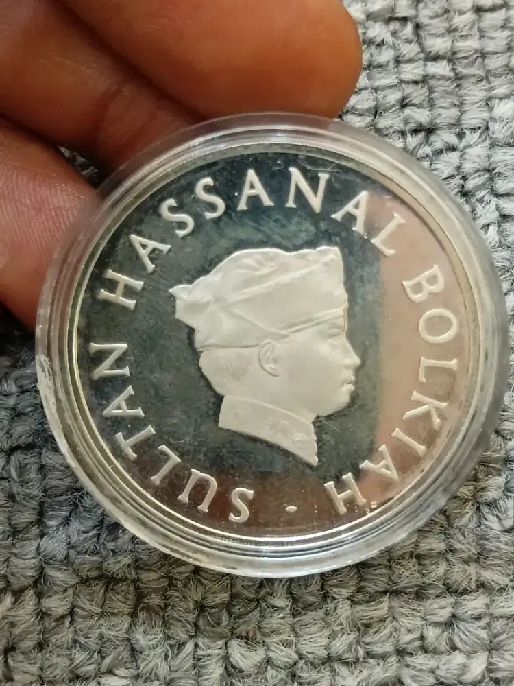 Koin Perak Sultan Hassanal Bolkiah 1989