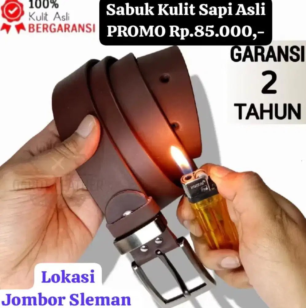 SABUK KULIT SAPI ASLI 100%