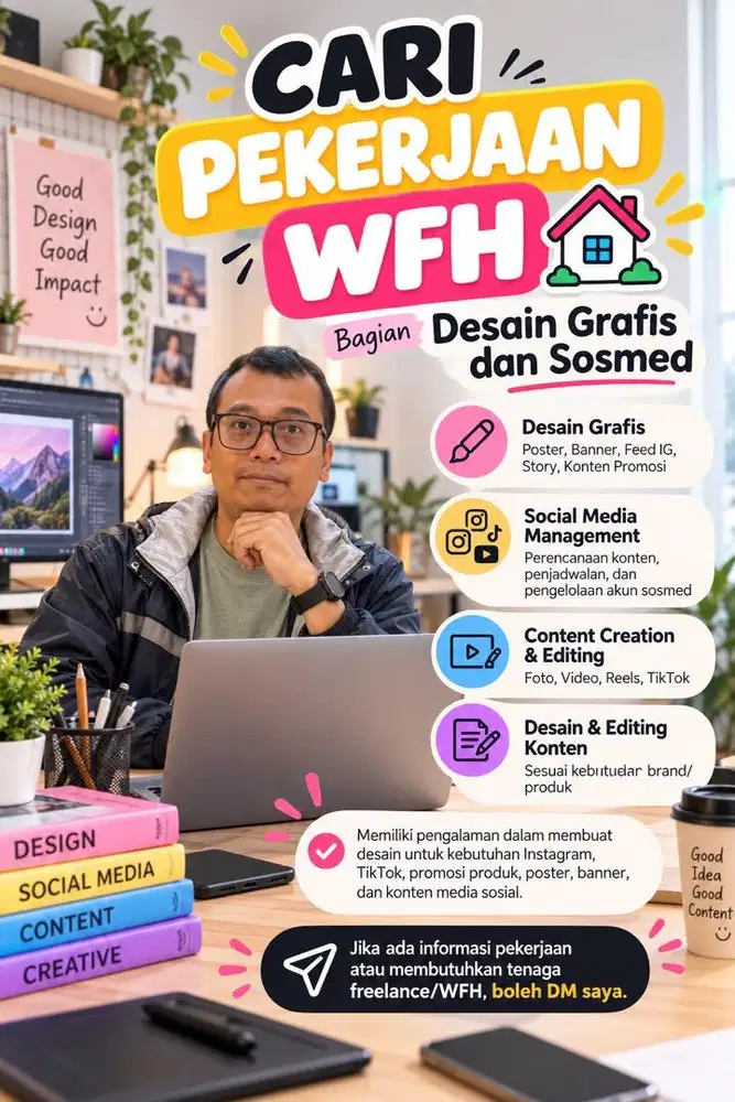 cari kerjaan freelance wfh apa aja
