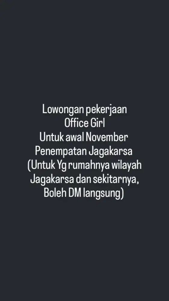 Lowongan pekerjaan