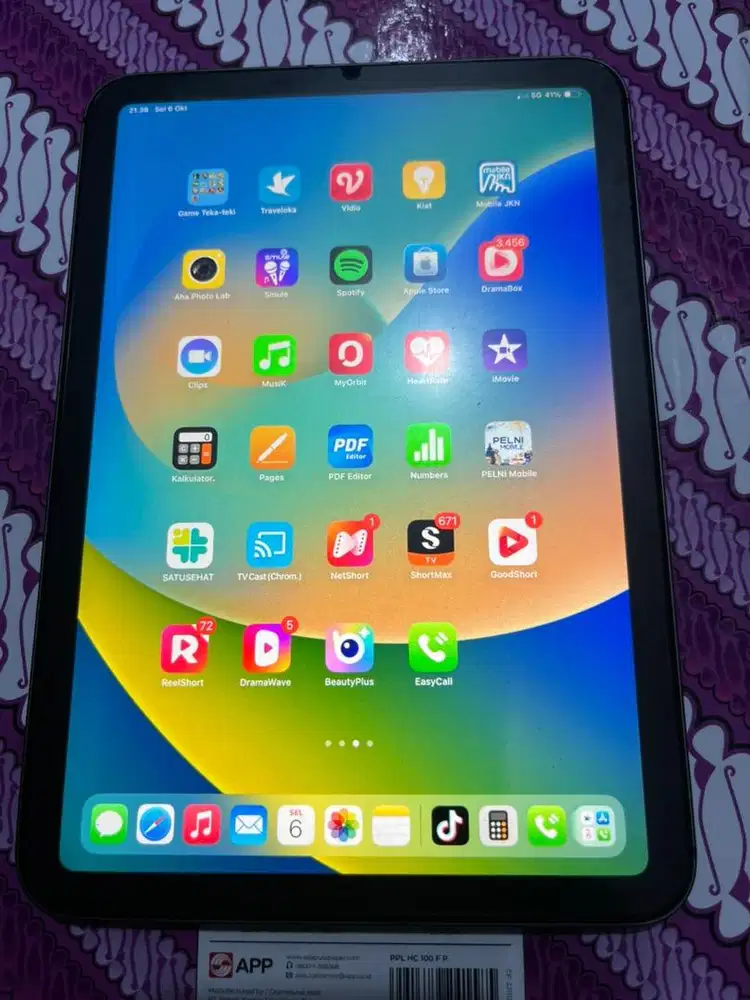 Ipad mini 6 64gb (sim card seluler)