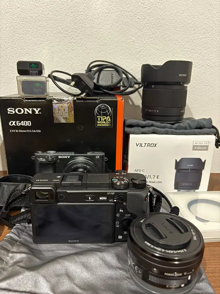 Sony A6400 Kit + Lensa Viltrox