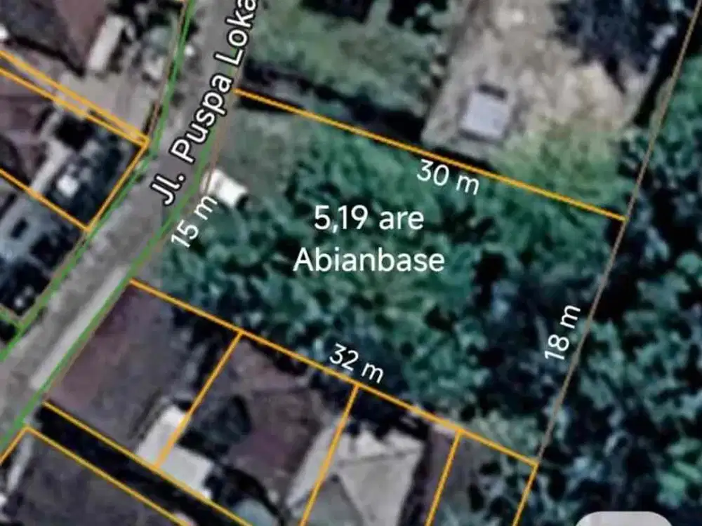 Dijual Tanah Kosong View Sawah dan Sungai