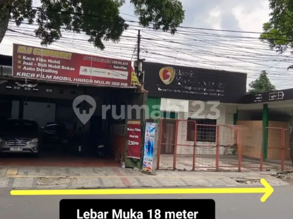 Rumah Hitung Tanah di Mainroad Gatot Subroto