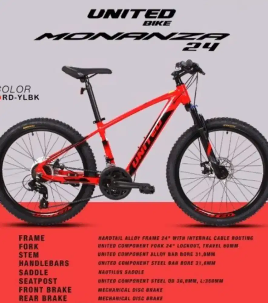 Sepeda MTB United Monanza 24 inch