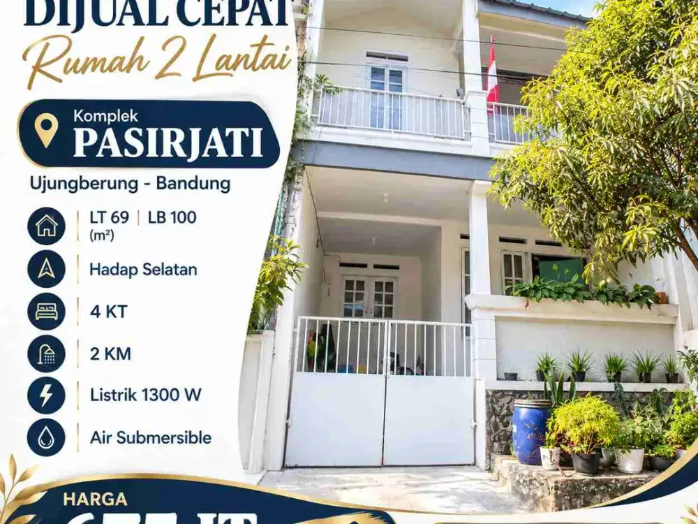 Rumah 2 lantai di Komplek Pasirjati, Cijambe Ujungberung Bandung