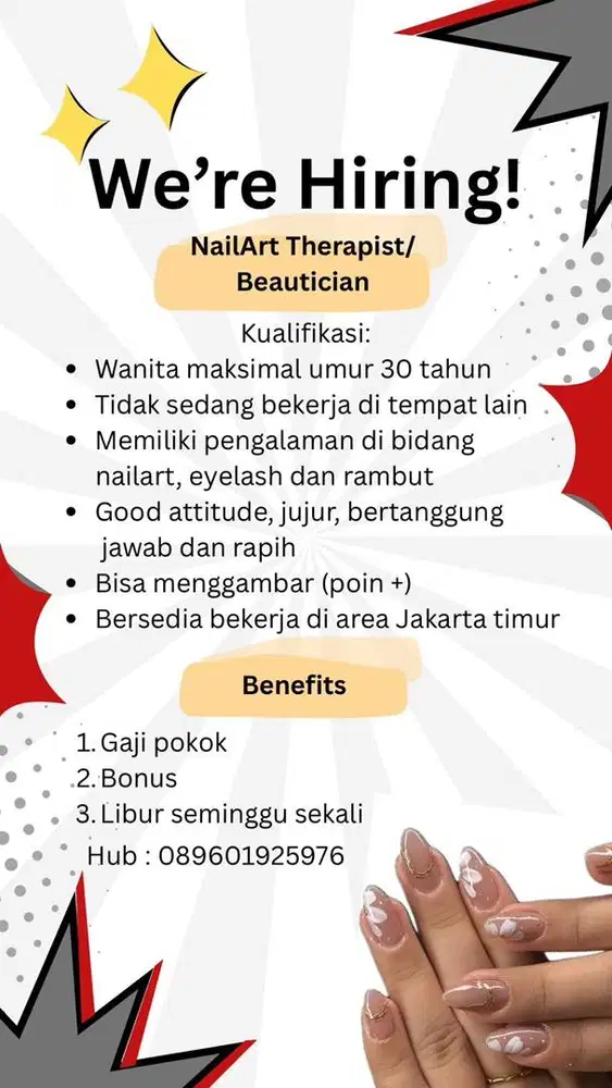 Dicari beautician