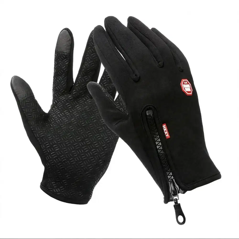 Sarung Tangan Motor Waterproof Dengan Zipper