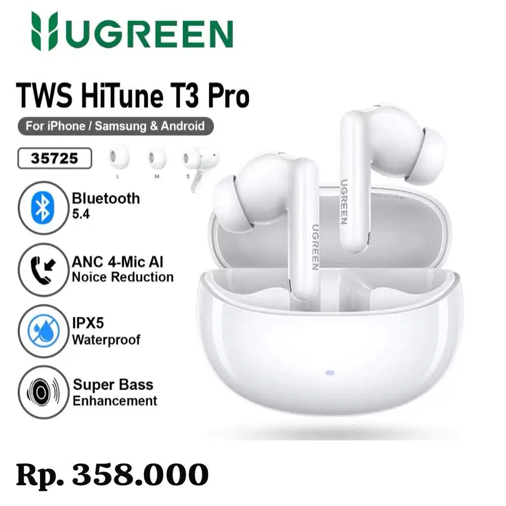 TWS UGREEN HITUNE T3 PRO