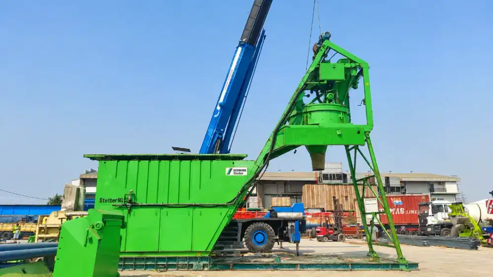 Batching Plant Wet Mix Mudah dipindahkan