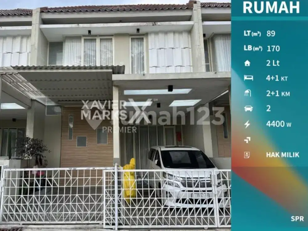 Rumah Modern 2 Lantai di Villa Puncak Tidar Malang