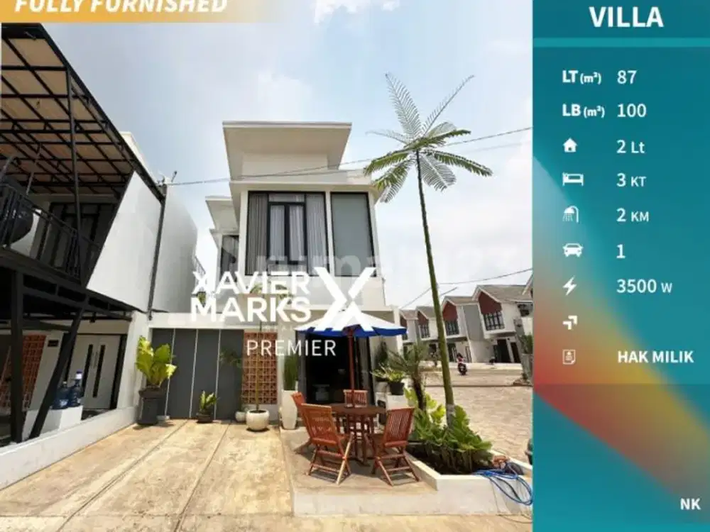 Villa Modern Full Furnish di Oro Oro Ombo Kota Batu Suasana Sejuk