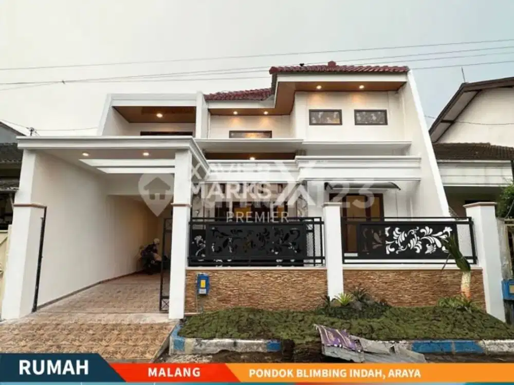 Rumah Gress di Pondok Blimbing Indah Araya, Blimbing Malang