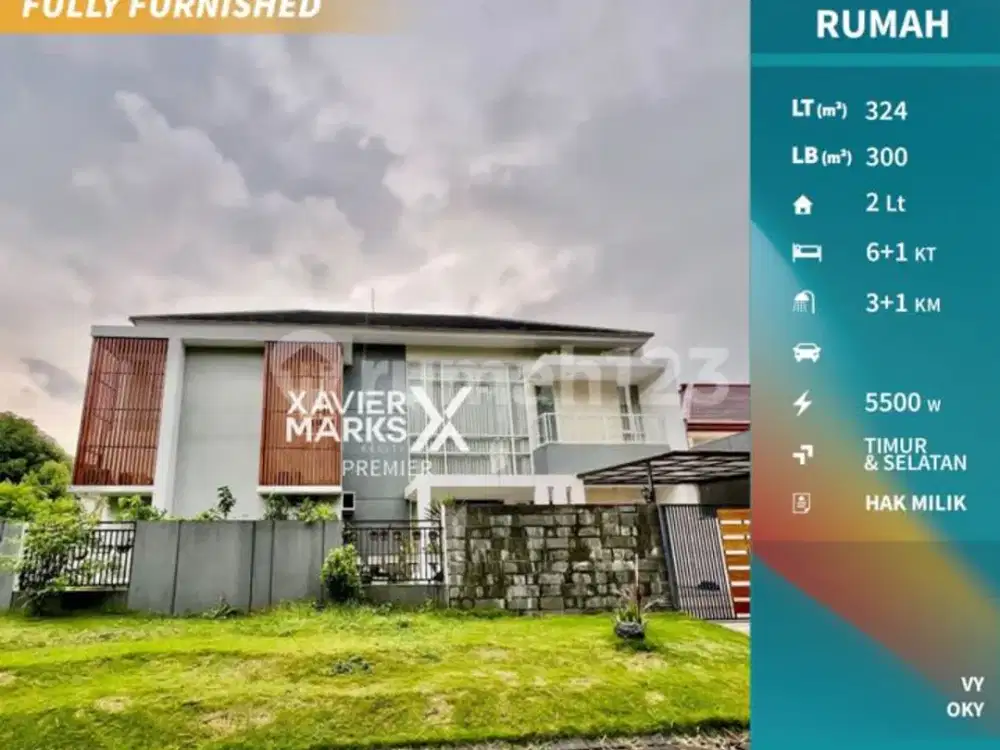 Rumah Eksklusif Full Furnished di Graha Golf Araya Malang