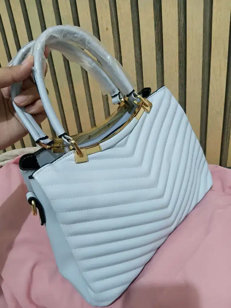 Tas handbag Biru muda