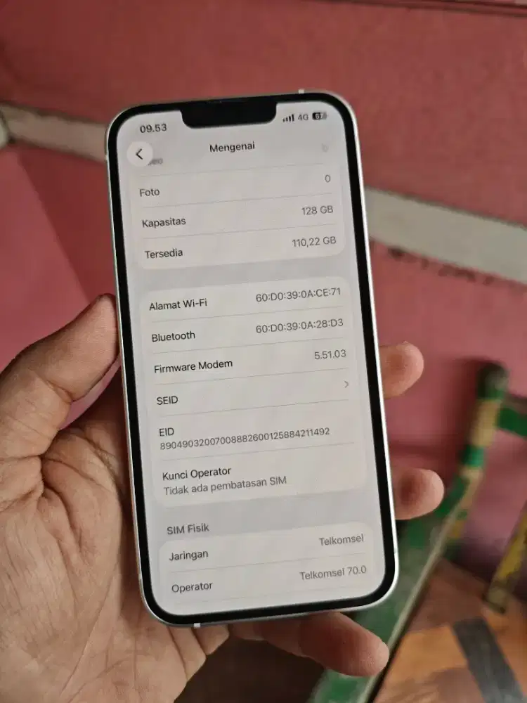 Iphone 13 128GB Putih Inter