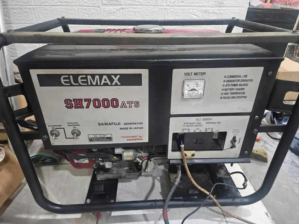 Mesin Genset Honda Elemax SH7000 ATS electric starter 7kVA Original