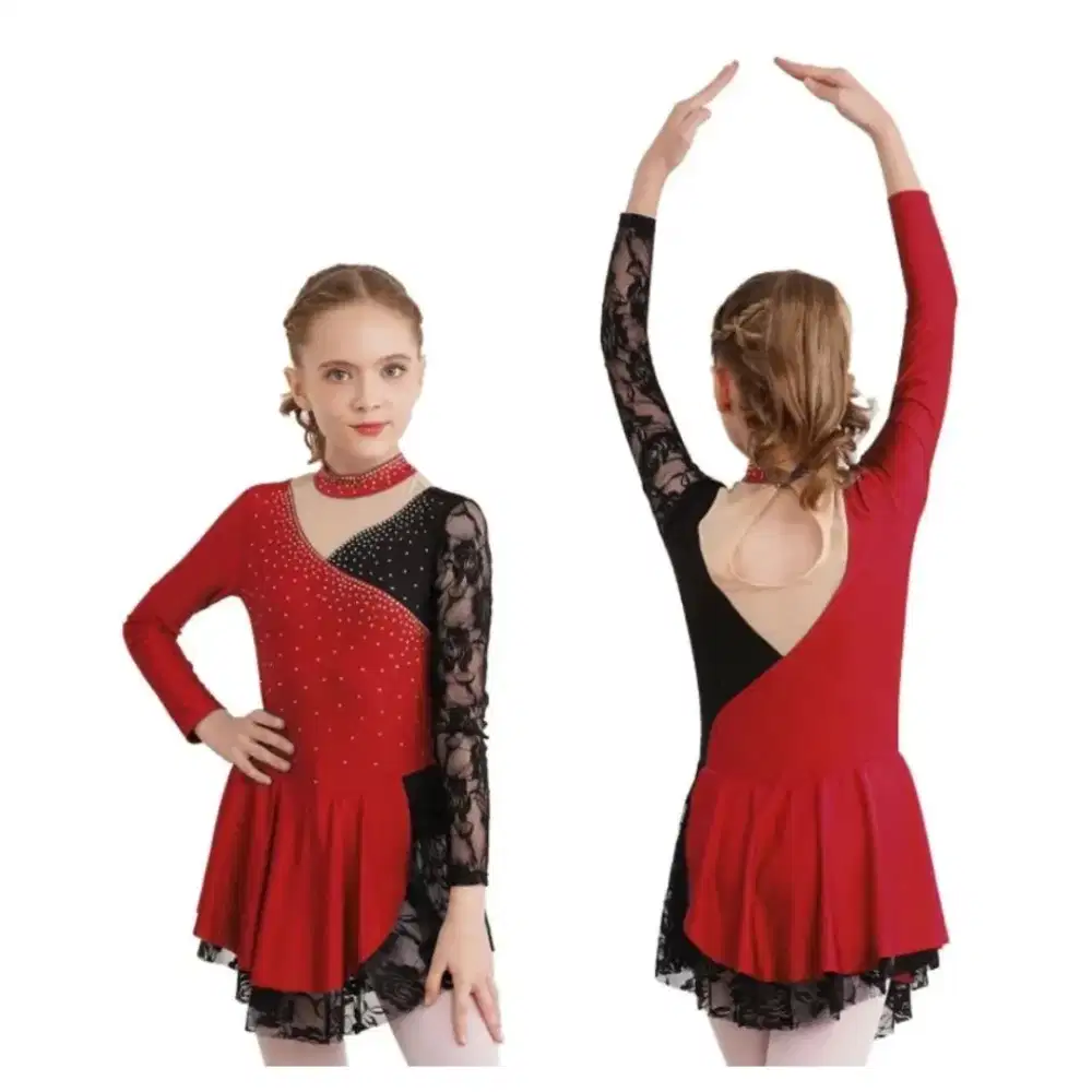PRELOVED Baju / Gaun Figure Skating / Ice Skating Anak - Size 9-10Y